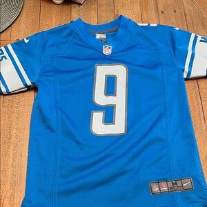 Nike Blue and Gray Lion’s STAFFORD Jersey